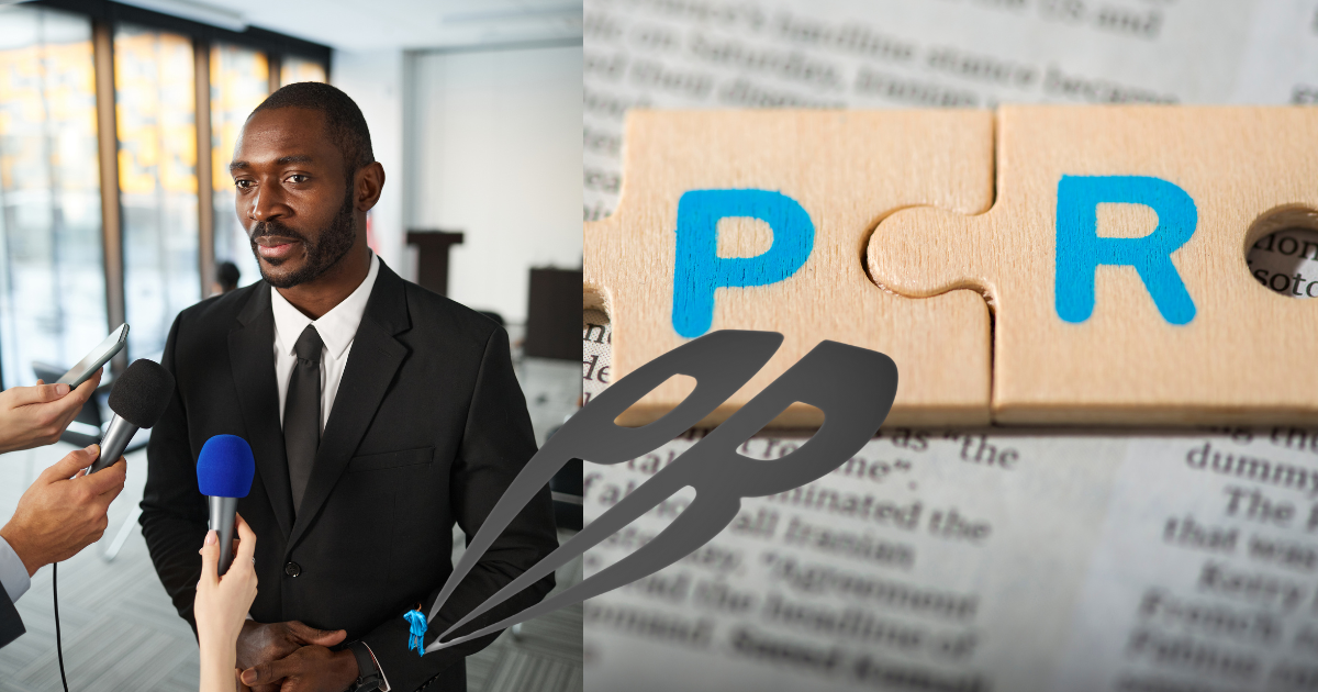 A man handles his client's pr well he fixes the pr puzzle